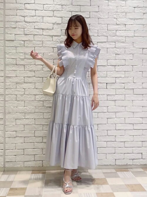 NOELA | プリーツフリルティアードワンピ | Rakuten Fashion(楽天