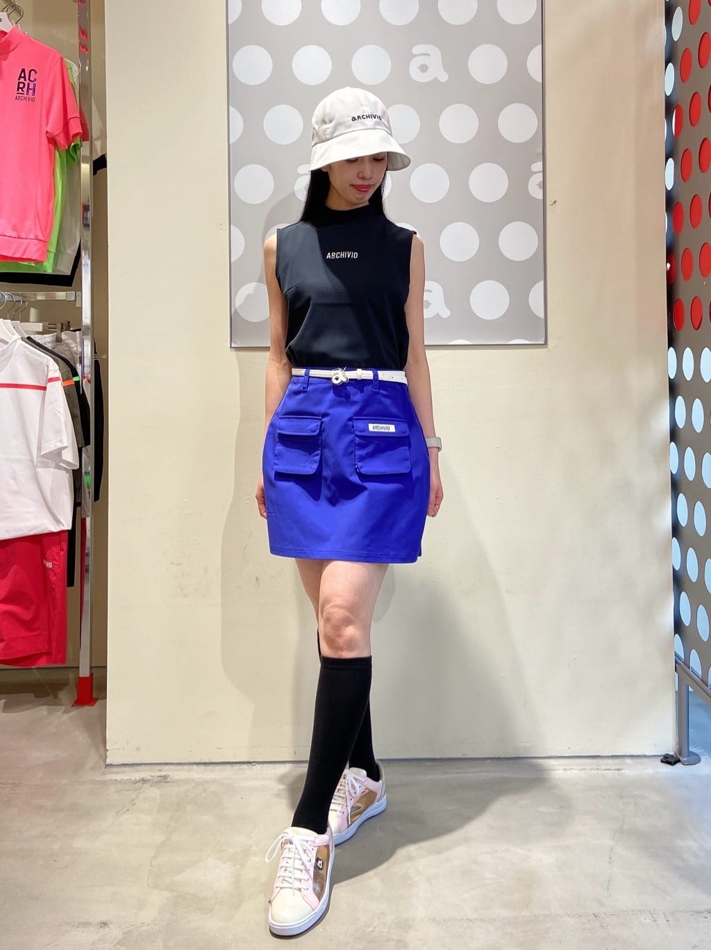 archivioの【アルチビオ公式】バックロゴプリーツ撥水スカートを