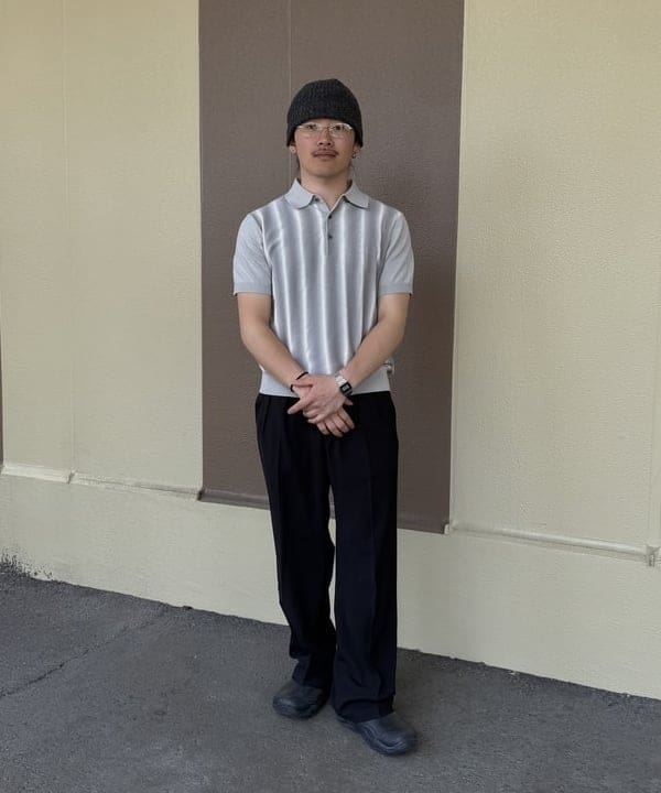 BEAMS OUTLETのカスリ グラデーション ポロシャツを使ったコーディネートを紹介します。｜Rakuten Fashion(楽天ファッション／旧楽天ブランドアベニュー)5619135