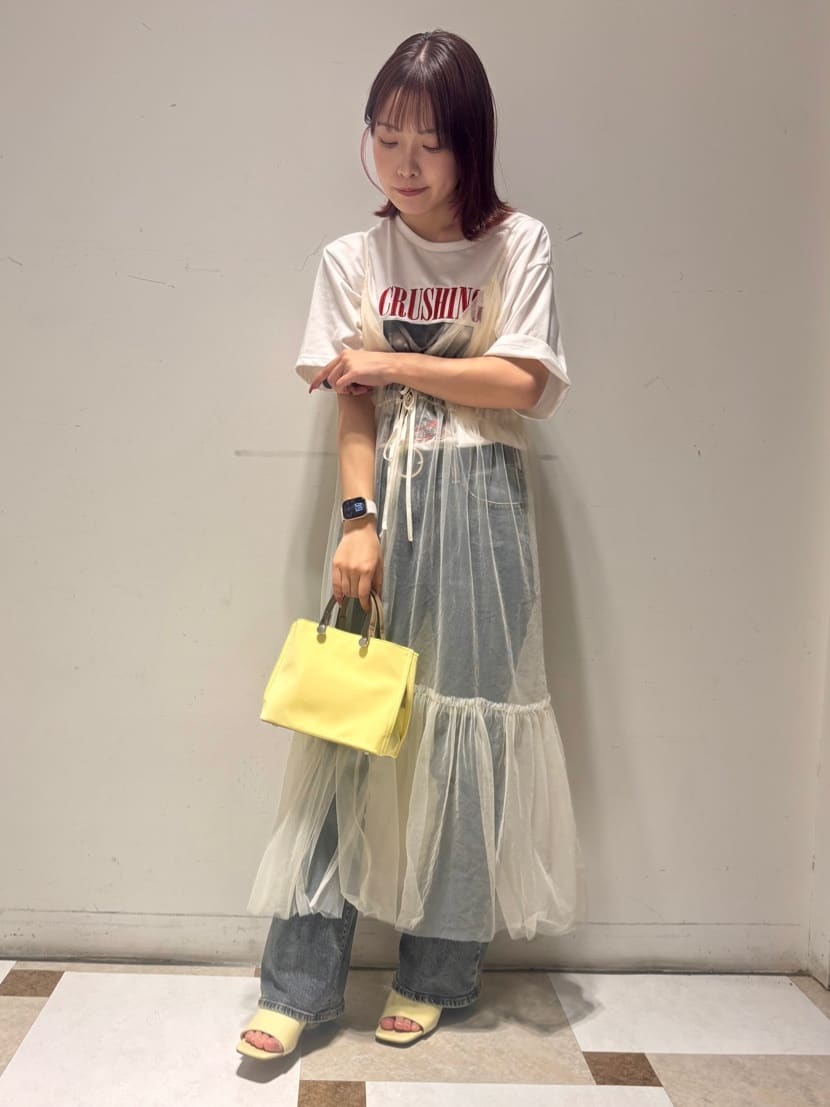 ESPERANZAのスクエアトゥクリアヒールミュールを使ったコーディネートを紹介します。｜Rakuten Fashion(楽天ファッション／旧楽天ブランドアベニュー)5626281