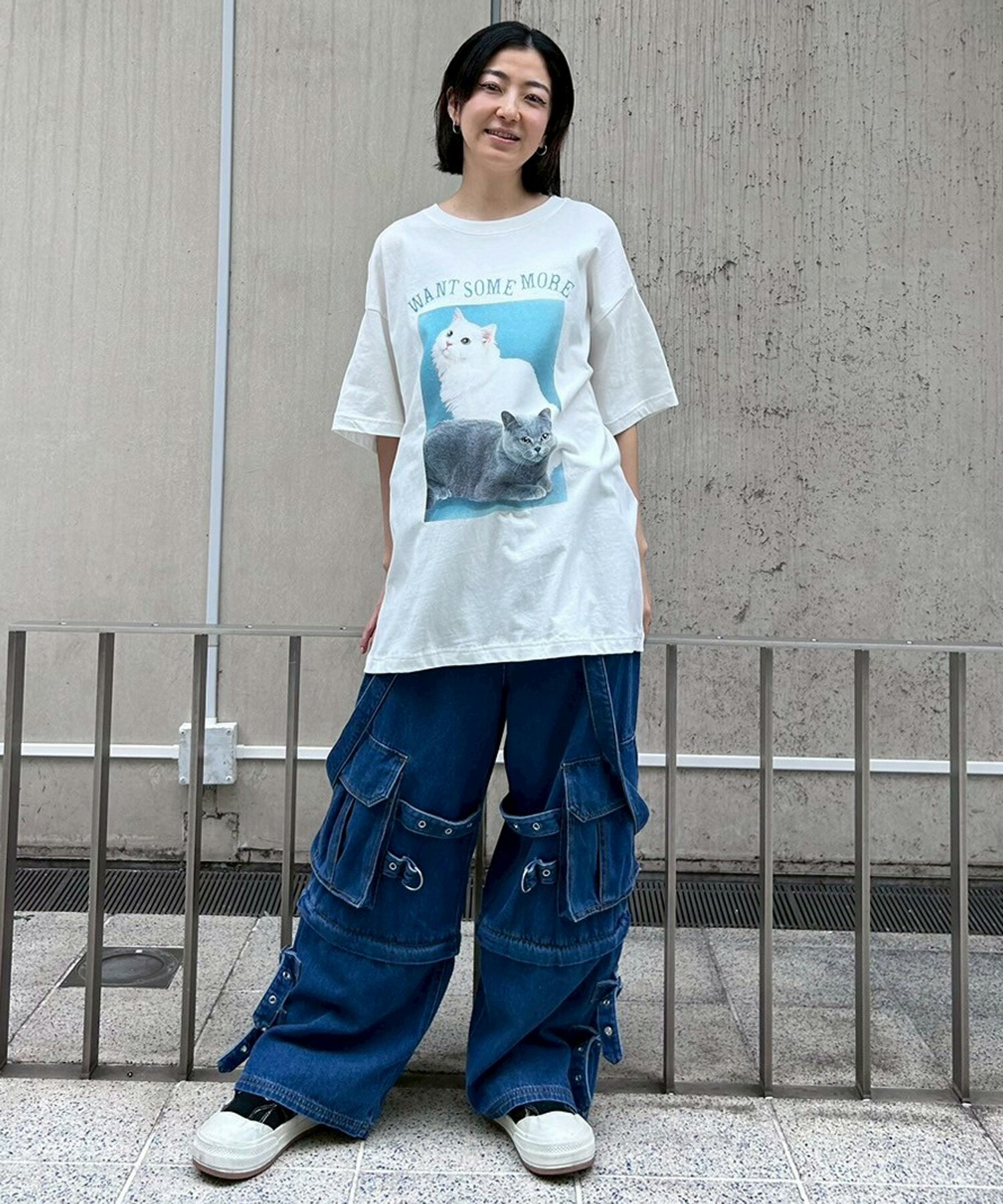 Candy StripperのWANT SOME MORE BIG TEEを使ったコーディネートを紹介します。｜Rakuten Fashion(楽天ファッション／旧楽天ブランドアベニュー)5641756