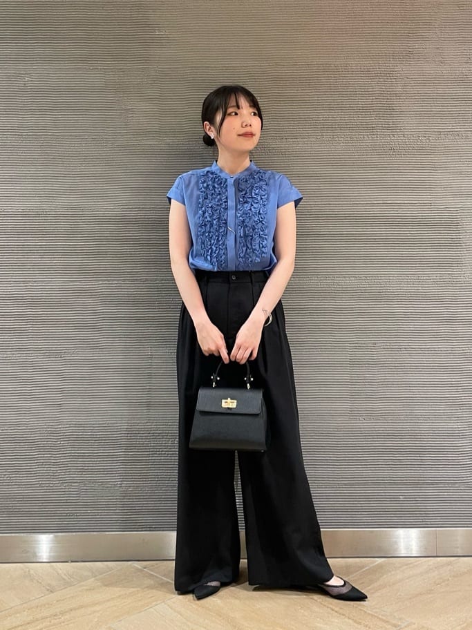 UNITED ARROWS LTD. OUTLET | トリアセ フロント フリル ブラウス