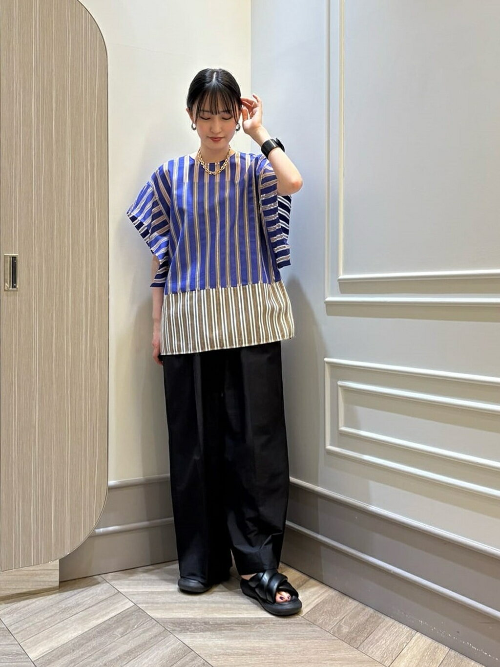 ADORE | ◇ミックスストライプブラウス | Rakuten Fashion(楽天