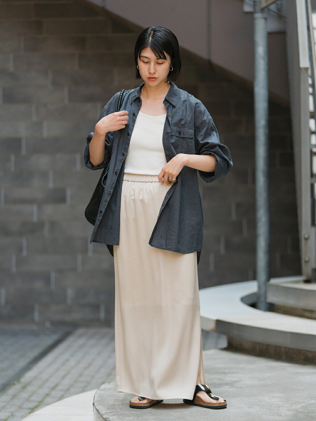 Spick & Span | 《追加》サテンイージースカート | Rakuten Fashion