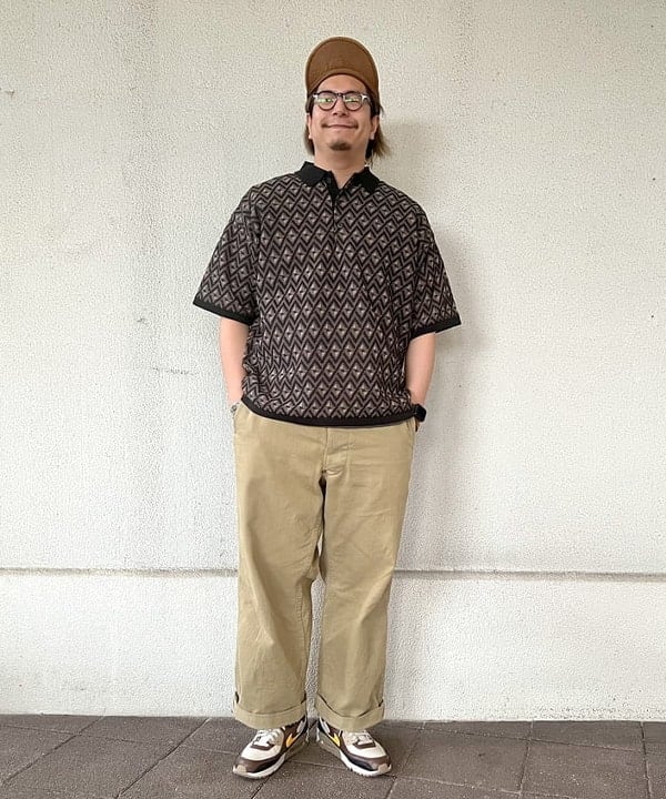 BEAMS HEARTのレトロ ジャカード ポロシャツを使ったコーディネートを紹介します。｜Rakuten Fashion(楽天ファッション／旧楽天ブランドアベニュー)5651291