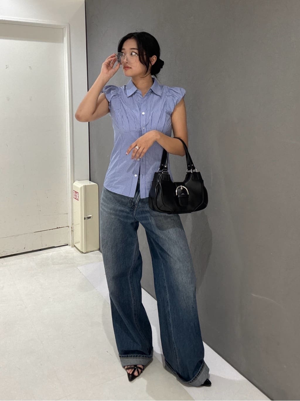 moussyのPIN STRIPE FIT シャツを使ったコーディネート | Rakuten 