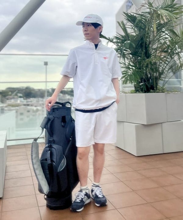 BEAMS GOLFのORANGE LABEL / バックロゴ ショートスリーブ