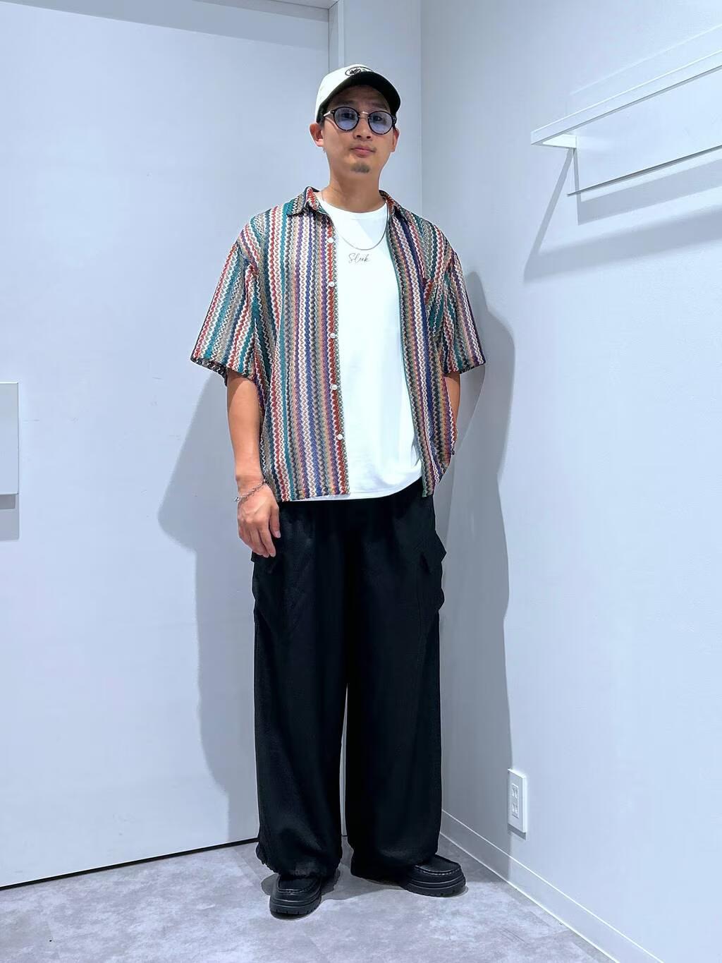 LAKOLEのストライプレース半袖シャツを使ったコーディネートを紹介します。｜Rakuten Fashion(楽天ファッション／旧楽天ブランドアベニュー)5653015