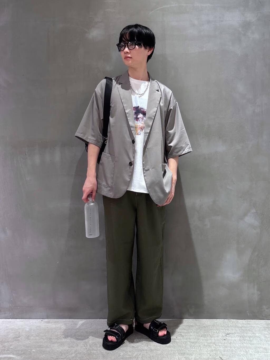 LAKOLEの<セットアップ対応>TRルーズジャケット半袖を使ったコーディネートを紹介します。｜Rakuten Fashion(楽天ファッション／旧楽天ブランドアベニュー)5652991