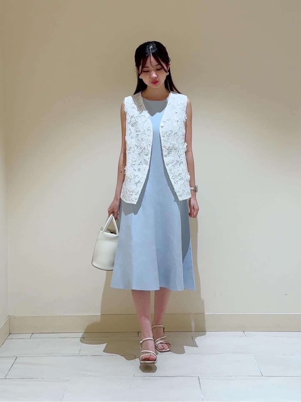 ANAYI | 3Dレース刺繍ジレ ブラウス | Rakuten Fashion(楽天