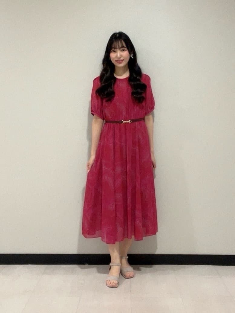 ANAYI | チケットプリントスリットスリーブ ワンピース | Rakuten