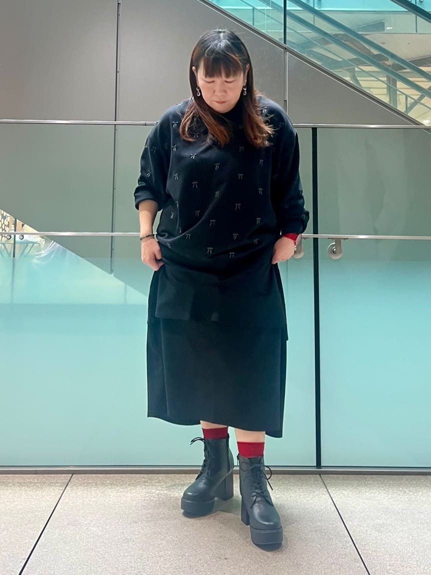 ESPERANZAの厚底レースアップブーツを使ったコーディネートを紹介します。｜Rakuten Fashion(楽天ファッション／旧楽天ブランドアベニュー)5679079