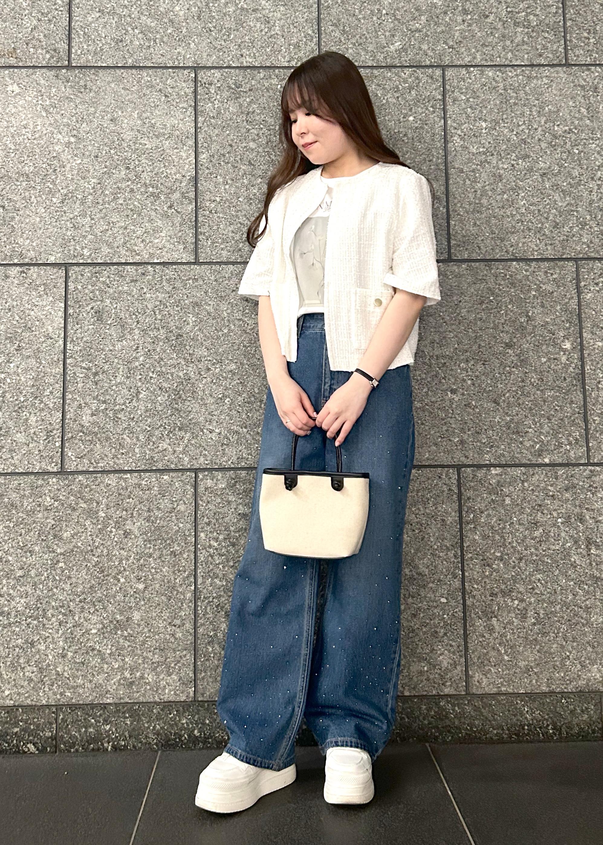 ROPE' PICNICのノットハンドルキャンバスコンビミドルトート&ショルダーバッグを使ったコーディネートを紹介します。｜Rakuten Fashion(楽天ファッション／旧楽天ブランドアベニュー)5697637