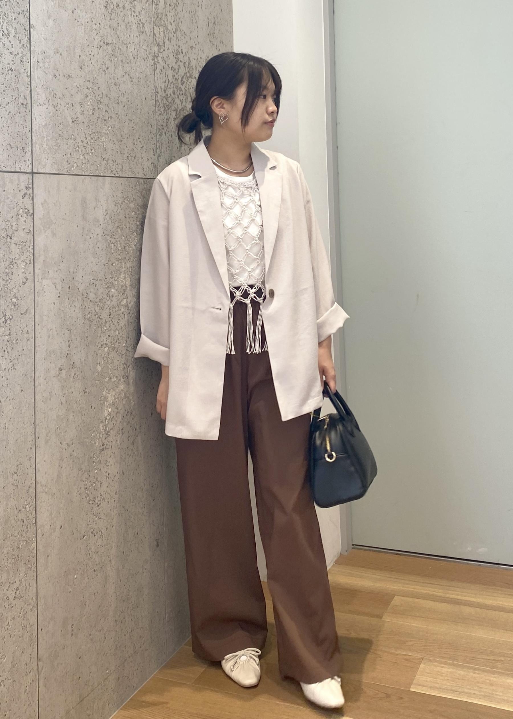 ROPE' PICNICのかぎ針ビスチェ*タンクトップセットを使ったコーディネートを紹介します。｜Rakuten Fashion(楽天ファッション／旧楽天ブランドアベニュー)5697610