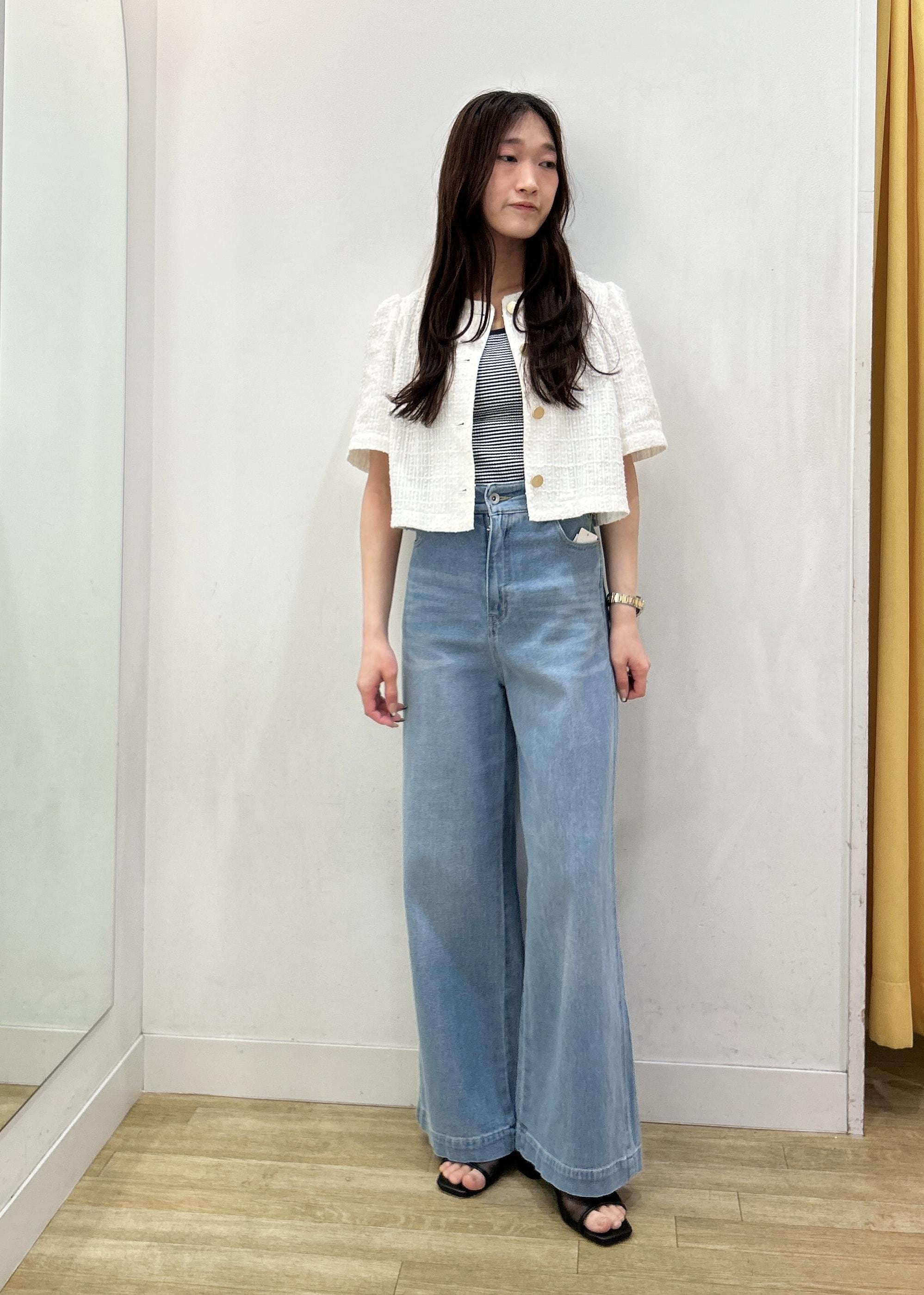 ROPE' PICNICの【サマー・ツイード】金ボタンカーディジャケットを使ったコーディネートを紹介します。｜Rakuten Fashion(楽天ファッション／旧楽天ブランドアベニュー)5718164