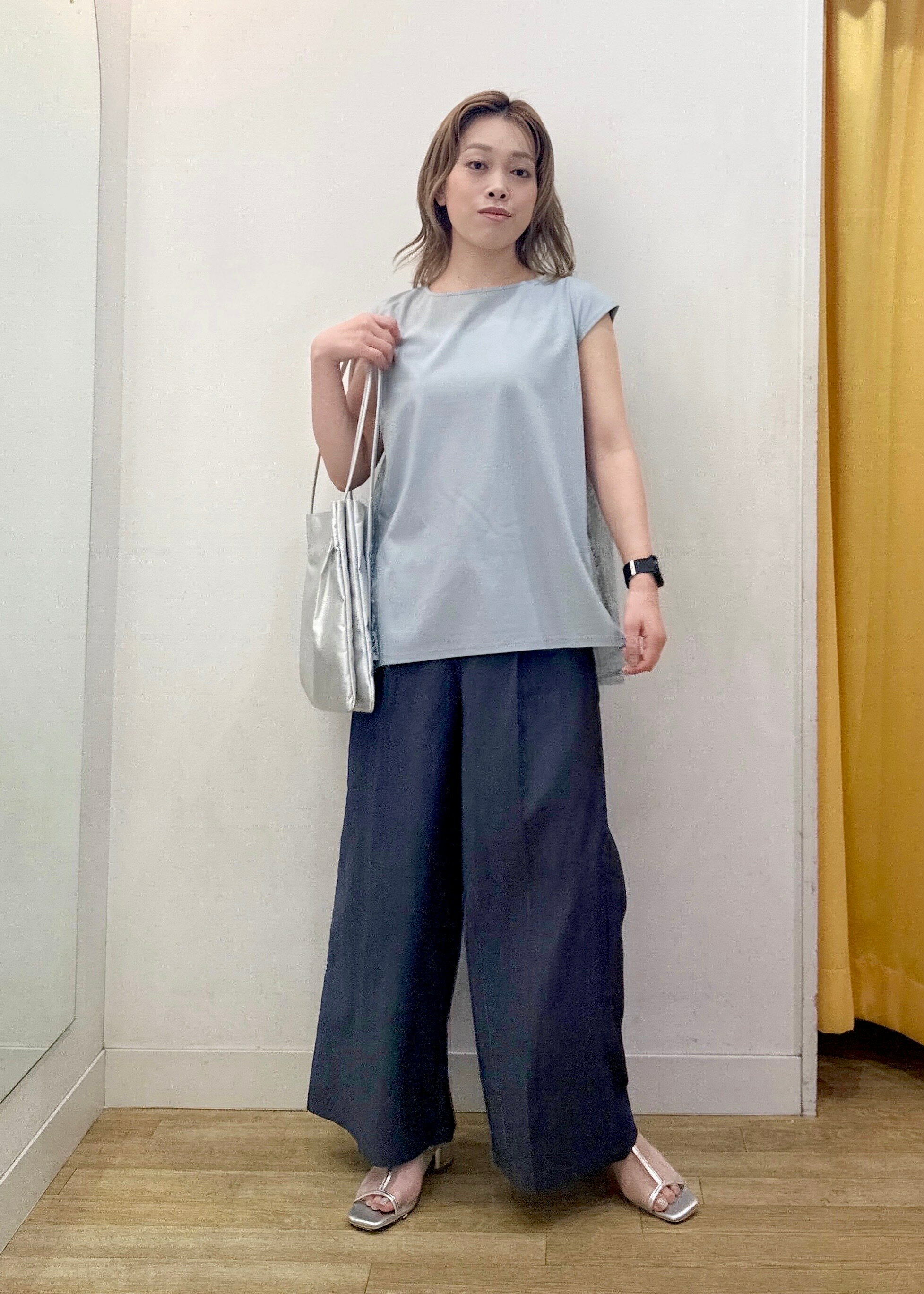 ROPE' PICNICの【UVカット・接触冷感】レースドッキングカットトップスを使ったコーディネートを紹介します。｜Rakuten Fashion(楽天ファッション／旧楽天ブランドアベニュー)5718370