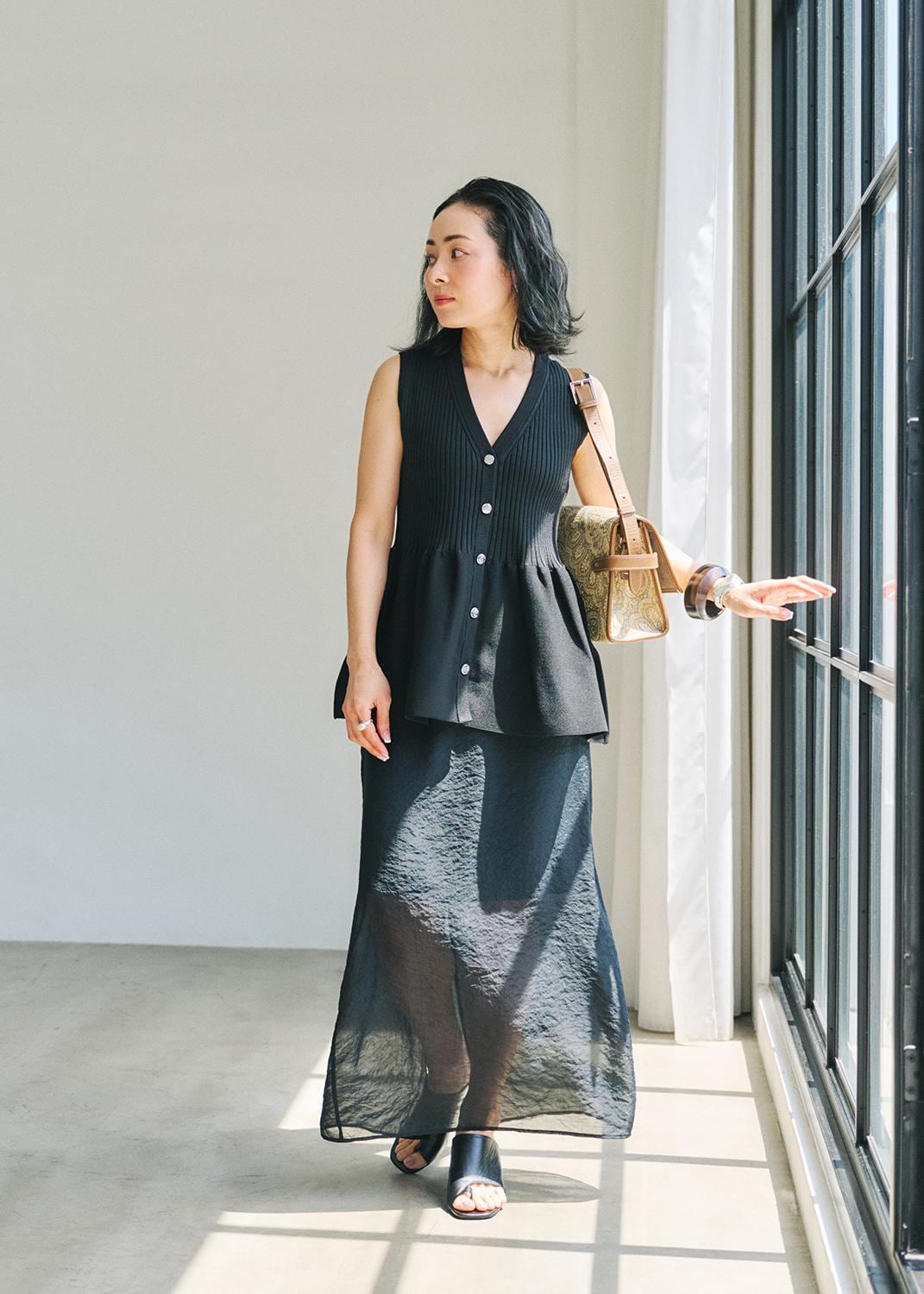 SALON adam et rope' | シアーレイヤードスカート | Rakuten Fashion