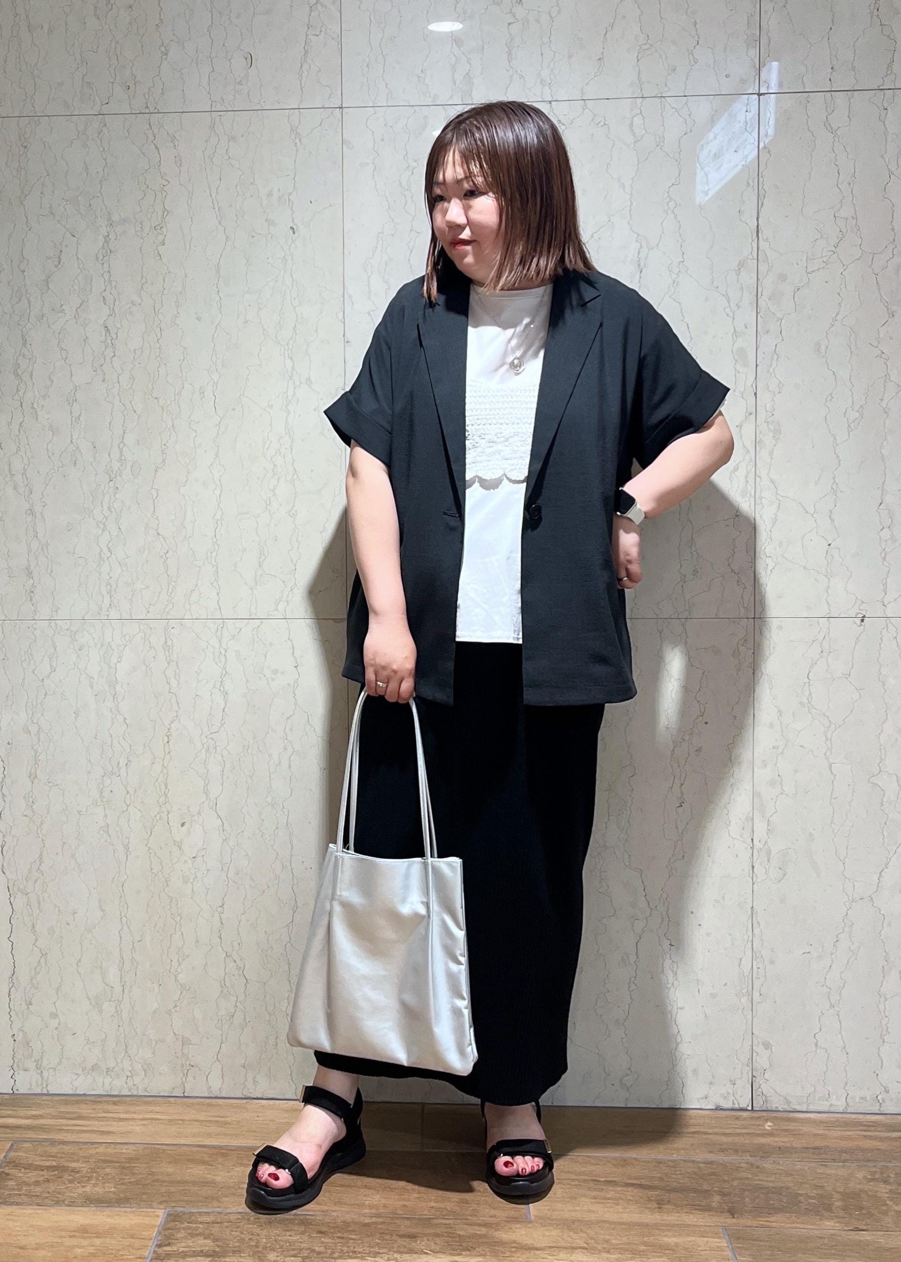 ROPE' PICNICの【接触冷感・UVカット・速乾】【リネンライク・シリーズ】シアーハーフスリーブジャケット/セットアップを使ったコーディネートを紹介します。｜Rakuten Fashion(楽天ファッション／旧楽天ブランドアベニュー)5860948