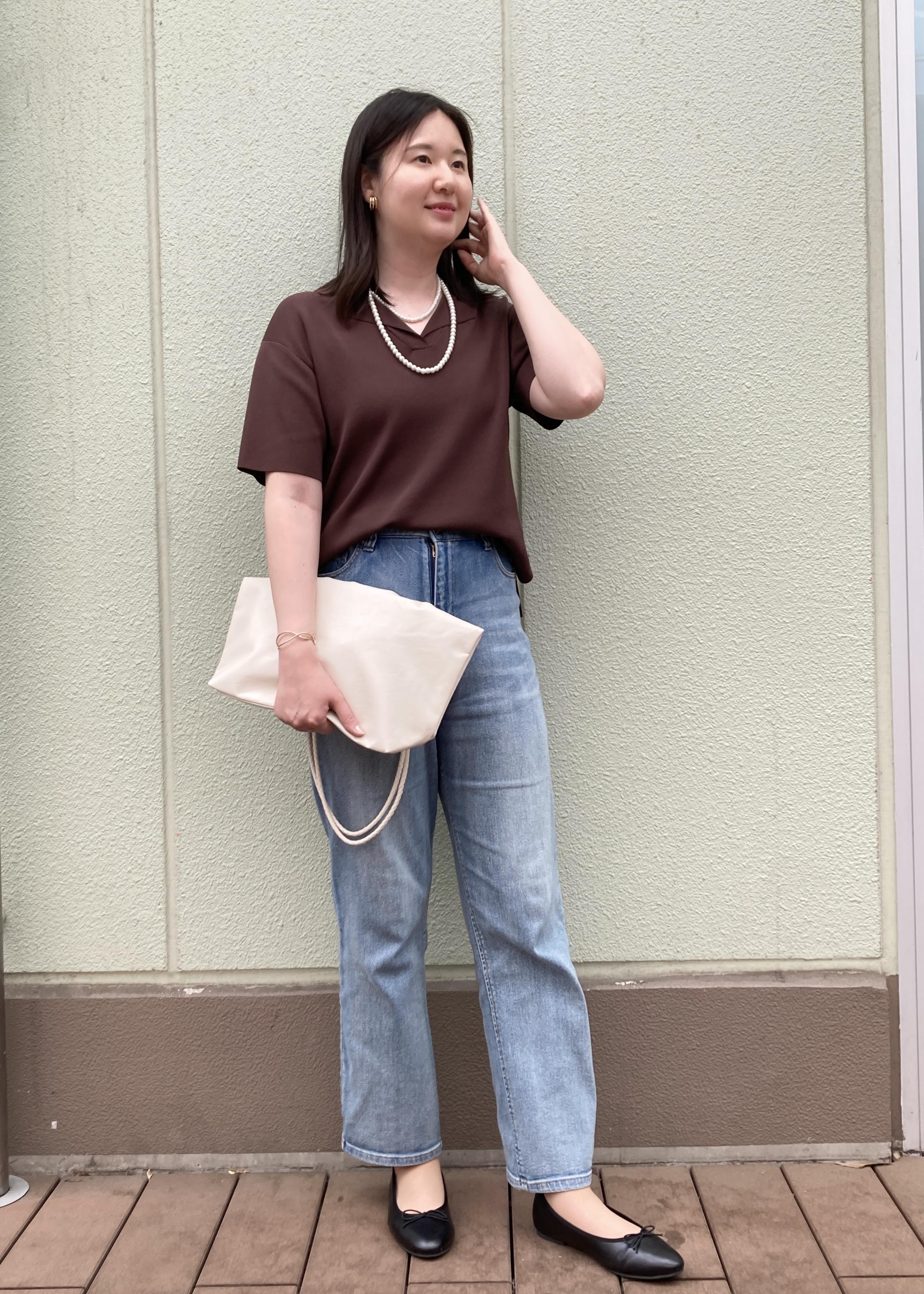ROPE' PICNICのスキッパーサマーニットプルオーバーを使ったコーディネートを紹介します。｜Rakuten Fashion(楽天ファッション／旧楽天ブランドアベニュー)5860978
