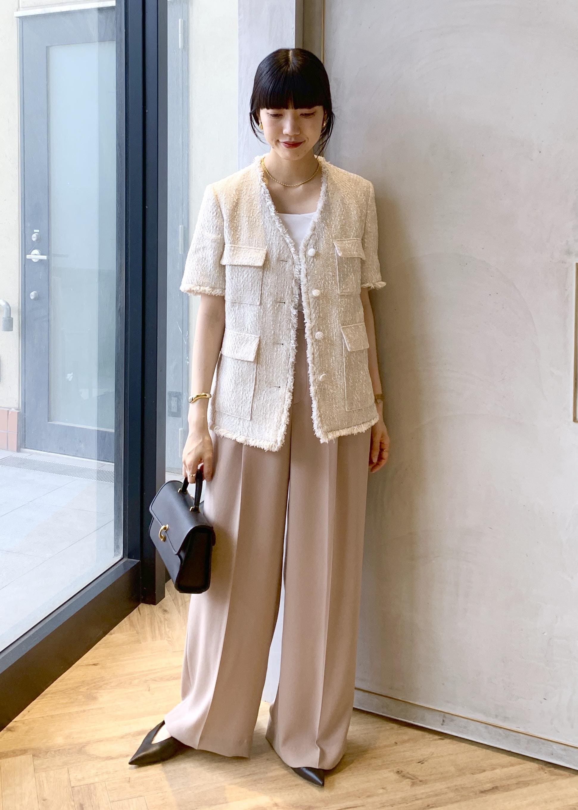 ROPE' | サマーツイードハーフスリーブジャケット | Rakuten Fashion