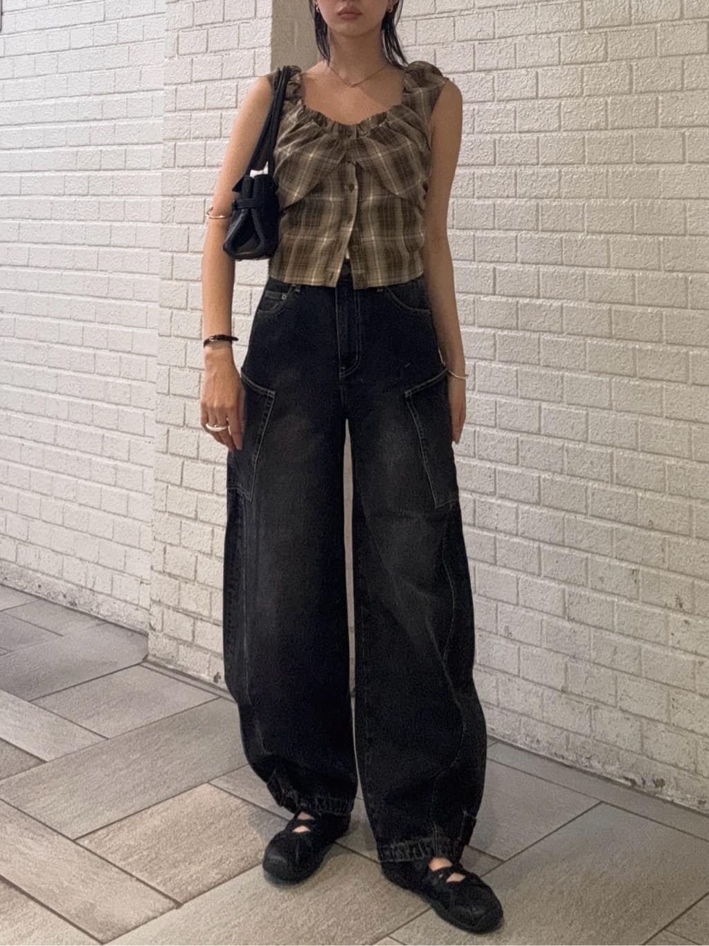 MOUSSY NARROWED HEM コクーンストレート デニム L HEM NARROWED