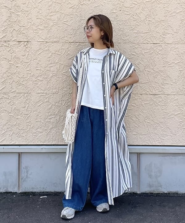 BEAMS HEARTのオーバーショルダー ワンピースを使ったコーディネートを紹介します。｜Rakuten Fashion(楽天ファッション／旧楽天ブランドアベニュー)5688954