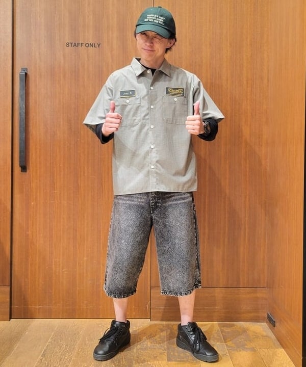 BEAMS HEARTのGMS ミニチェック ワークシャツを使ったコーディネートを紹介します。｜Rakuten Fashion(楽天ファッション／旧楽天ブランドアベニュー)5689125