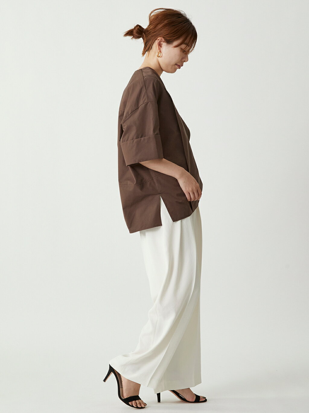 1er Arrondissementの2タックツイルパンツを使ったコーディネートを紹介します。｜Rakuten Fashion(楽天ファッション／旧楽天ブランドアベニュー)5690941