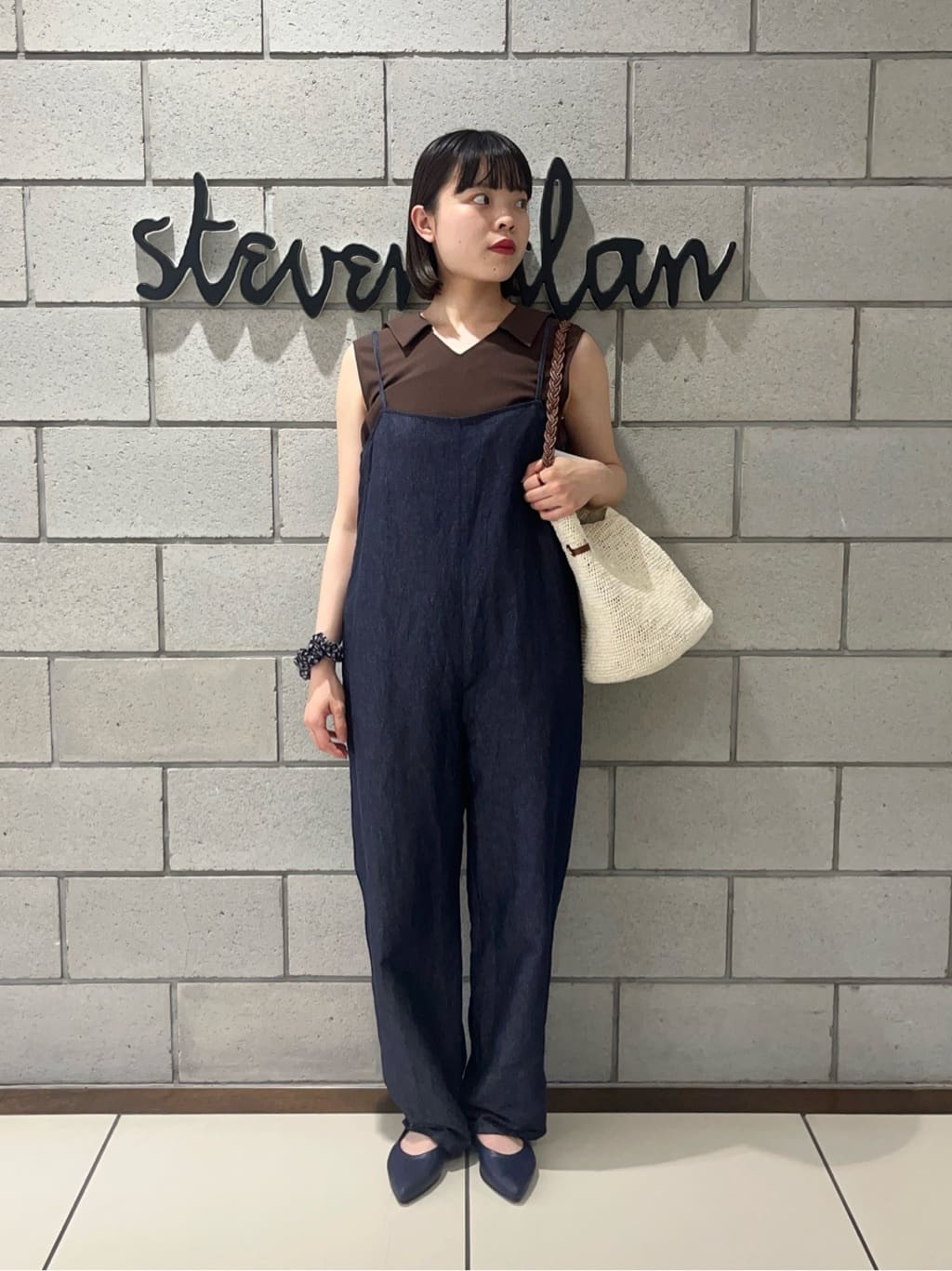 Steven Alan コットン アサ デニム オールインワン　ネイビー UNITED ARROWS LTD. OUTLET | <Steven Alan>コットン アサ デニム