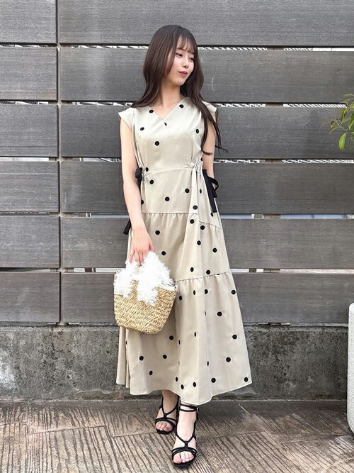 NOELA | 【15周年】リネンタッチドットワンピ | Rakuten Fashion(楽天
