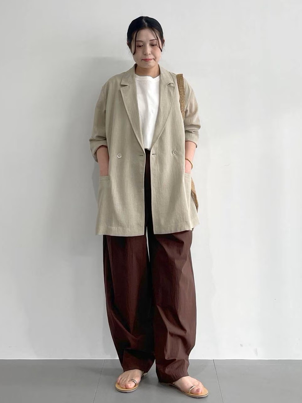 BABYLONE | コットンナイロンタックパンツ | Rakuten Fashion(楽天
