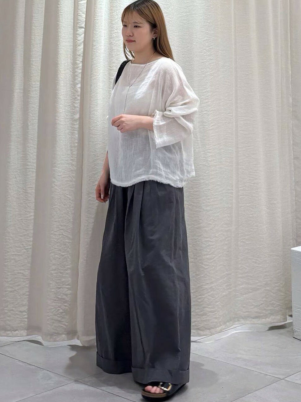 BABYLONE | ウェザータックワイドパンツ | Rakuten Fashion(楽天