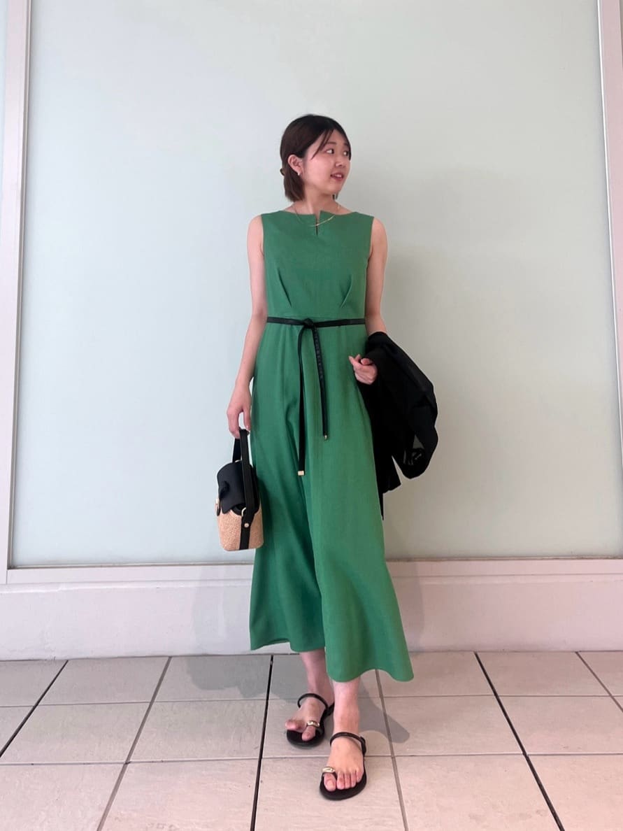 allureville | リネンライクオックスノースリワンピース | Rakuten