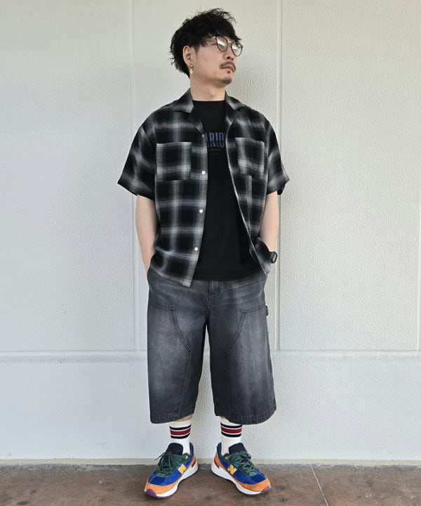 BEAMS HEARTのシアー オンブレーチェック シャツを使ったコーディネートを紹介します。｜Rakuten Fashion(楽天ファッション／旧楽天ブランドアベニュー)5709707