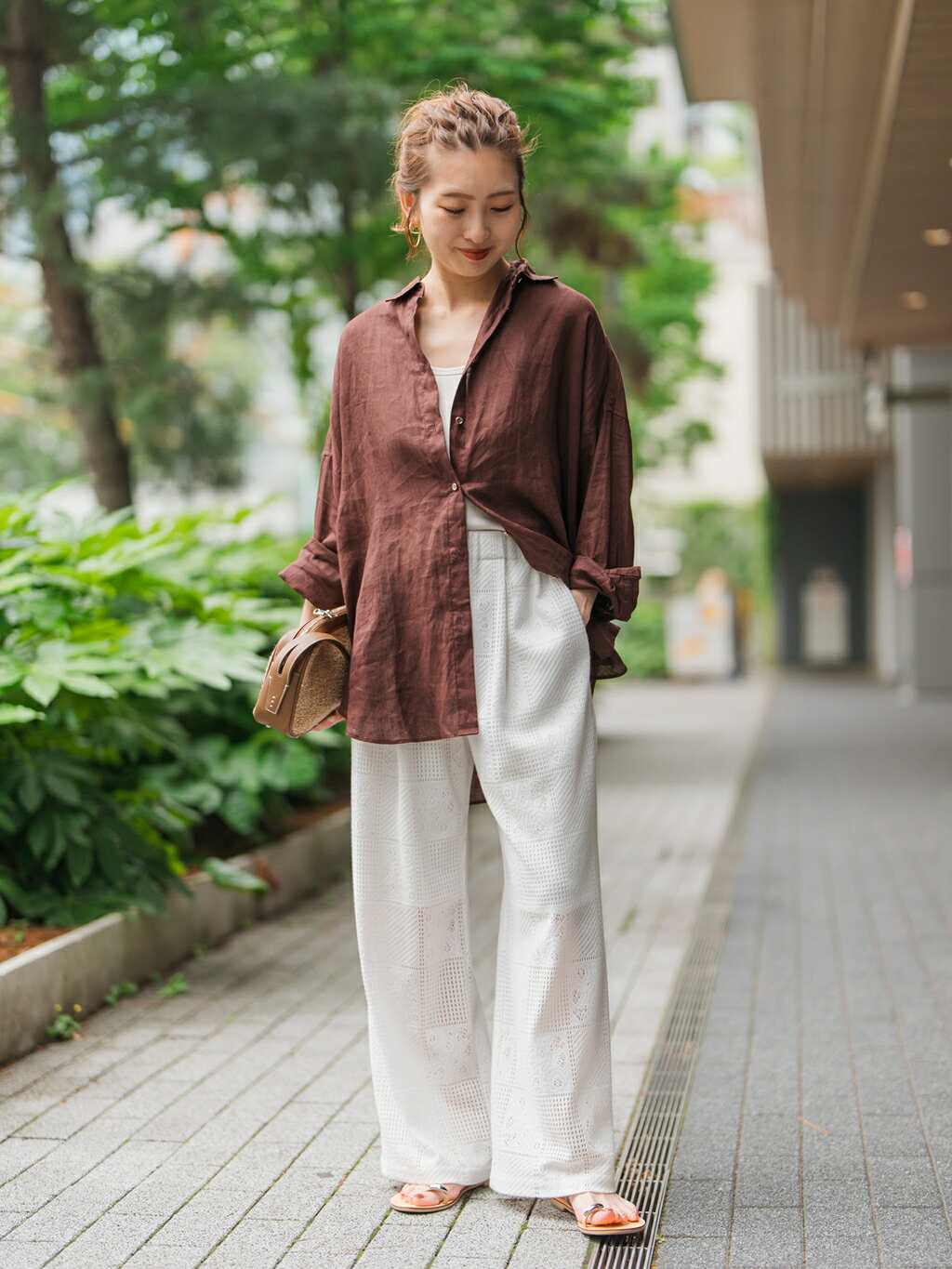 Spick & Span | 《全15色 / 追加》 80リネンカシュクール ビッグシャツ