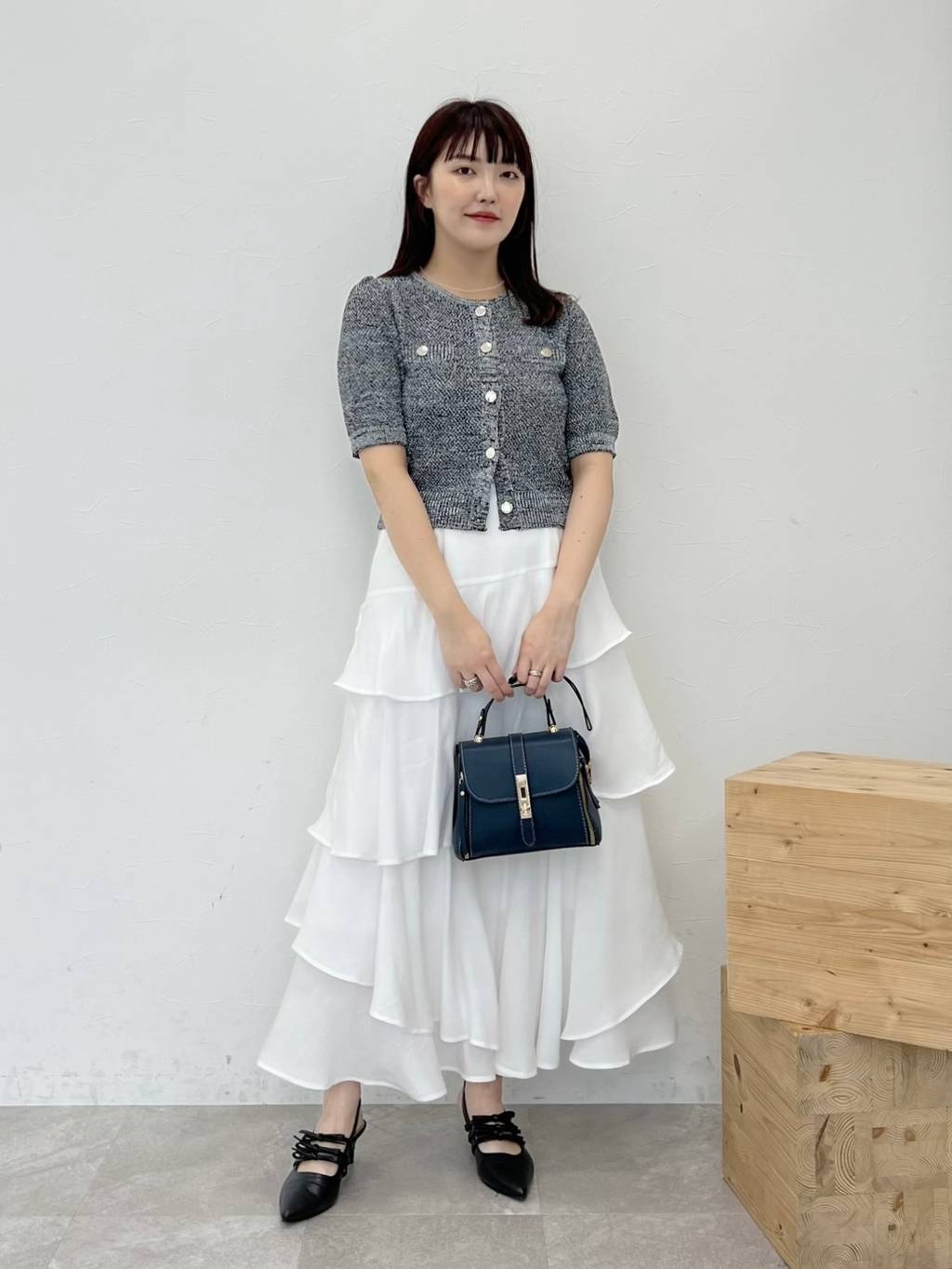 mysty womanのサマーツイードライクカーディガンSSを使ったコーディネートを紹介します。｜Rakuten Fashion(楽天ファッション／旧楽天ブランドアベニュー)5715567