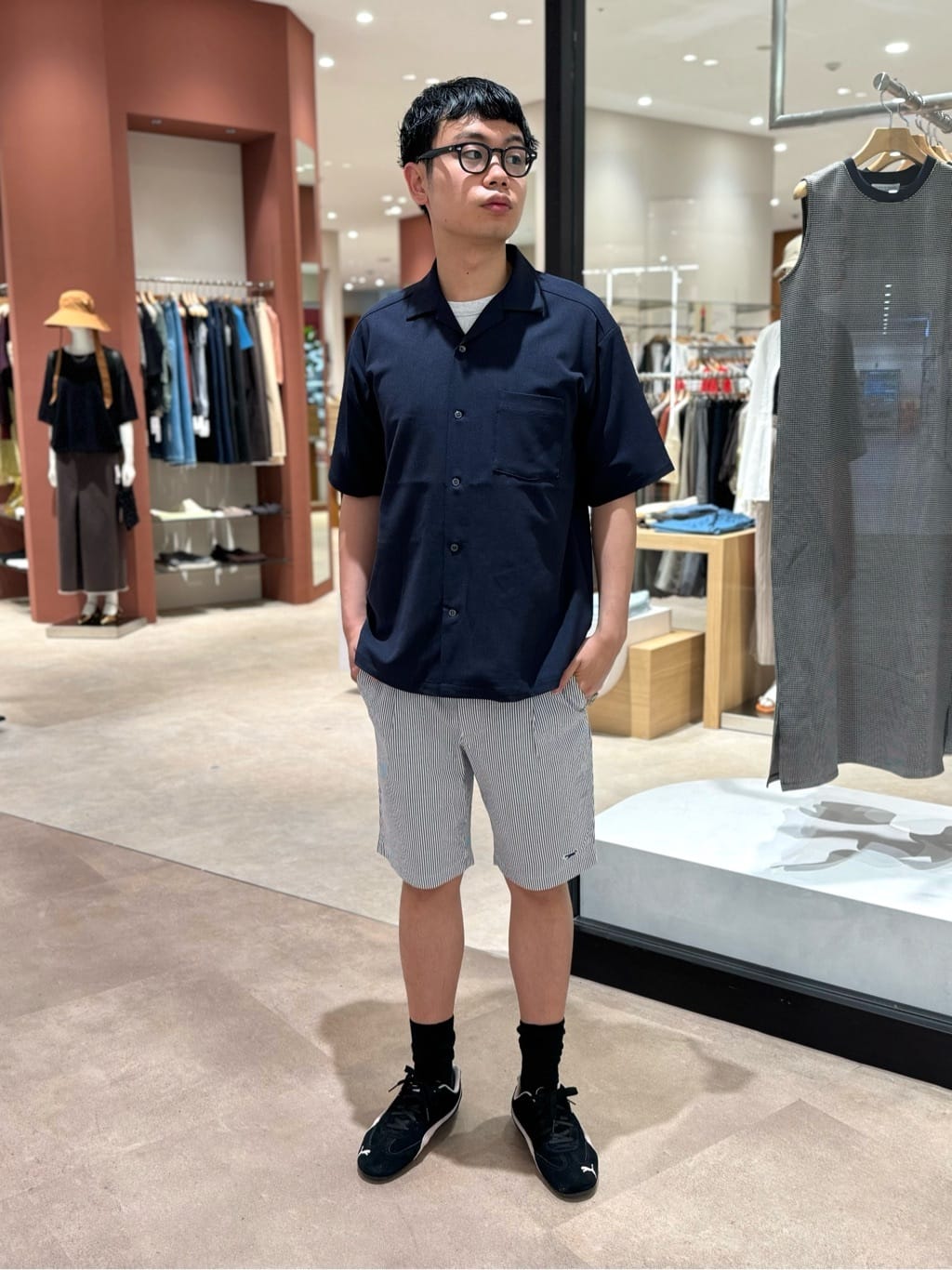UNITED ARROWS LTD. OUTLET | リネンライク ドビー オープンカラー