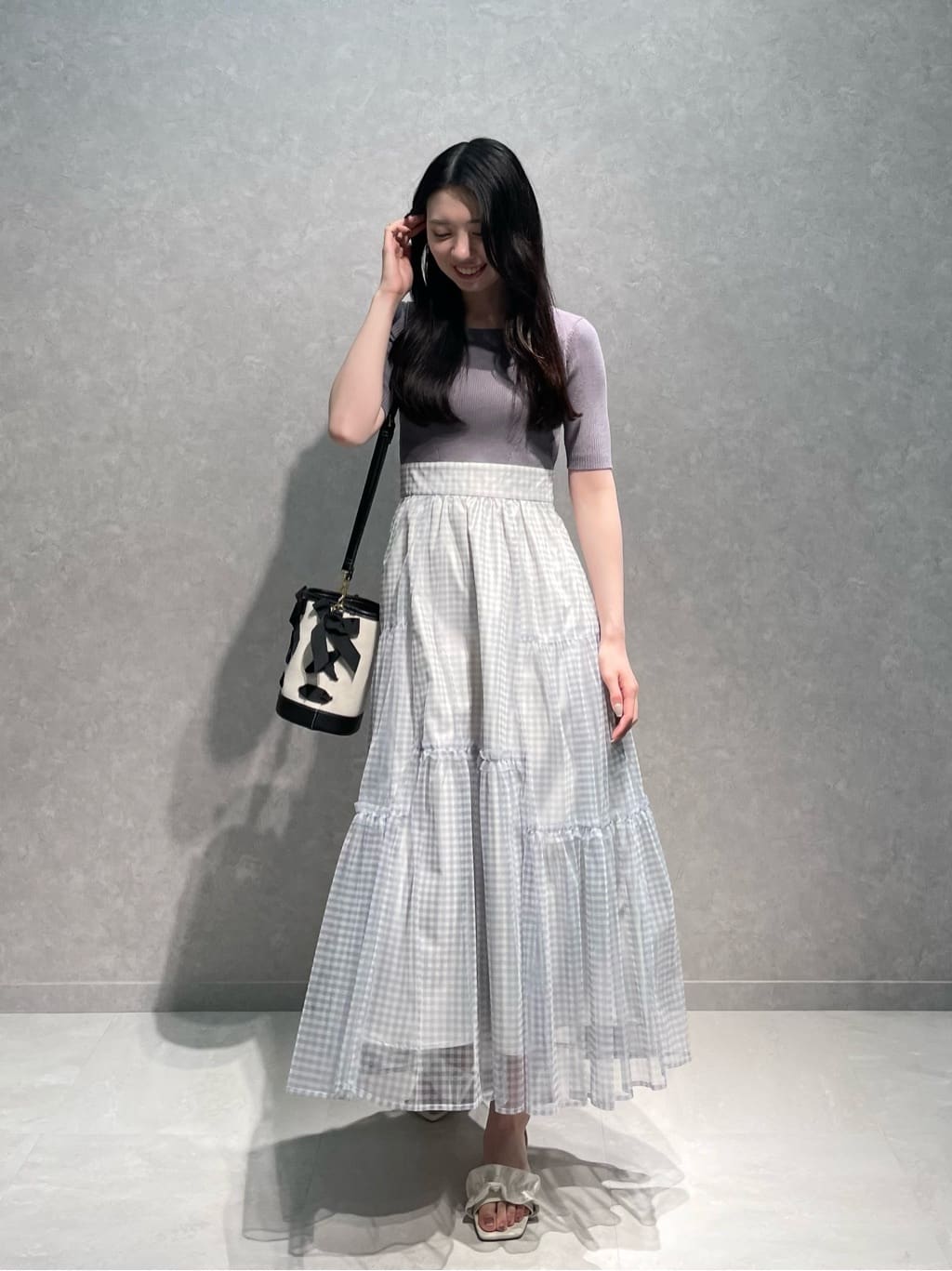 JILL by JILL STUART | ニット×シアースカートドッキングワンピース