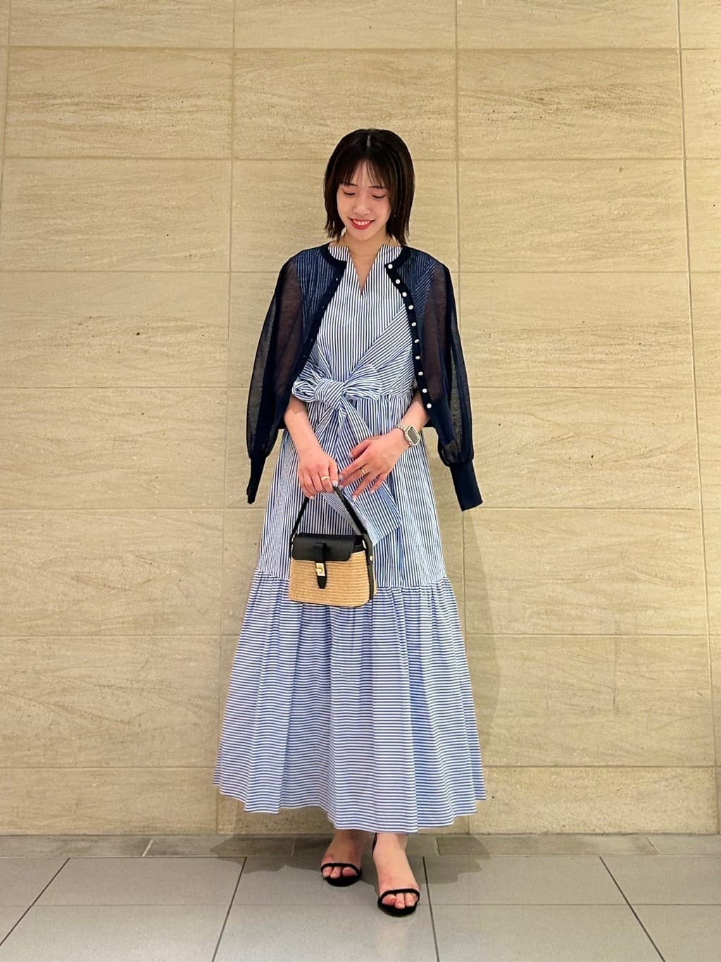 allurevilleのシアーラミーカーディガンを使ったコーディネートを紹介します。｜Rakuten Fashion(楽天ファッション／旧楽天ブランドアベニュー)5728437