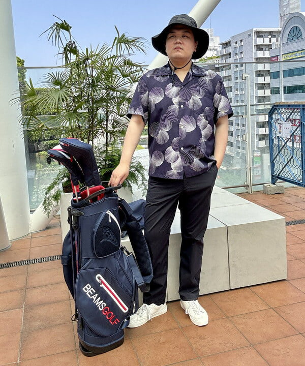 BEAMS GOLFの【別注】SUN SURF DUKE'S SHELL アロハ ゴルフ