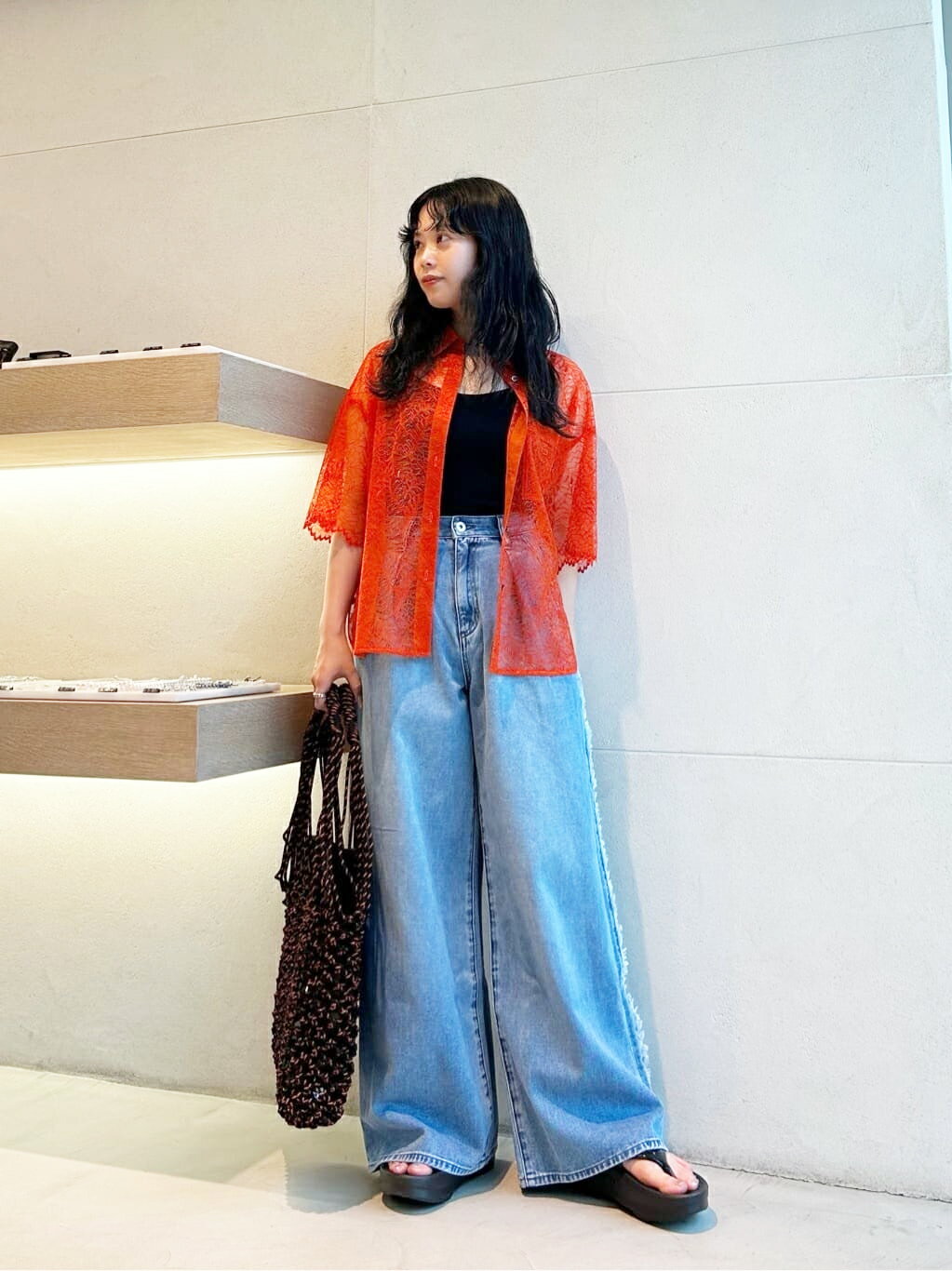 LOVELESSのカップ付きキャミソールを使ったコーディネートを紹介します。｜Rakuten Fashion(楽天ファッション／旧楽天ブランドアベニュー)5738729