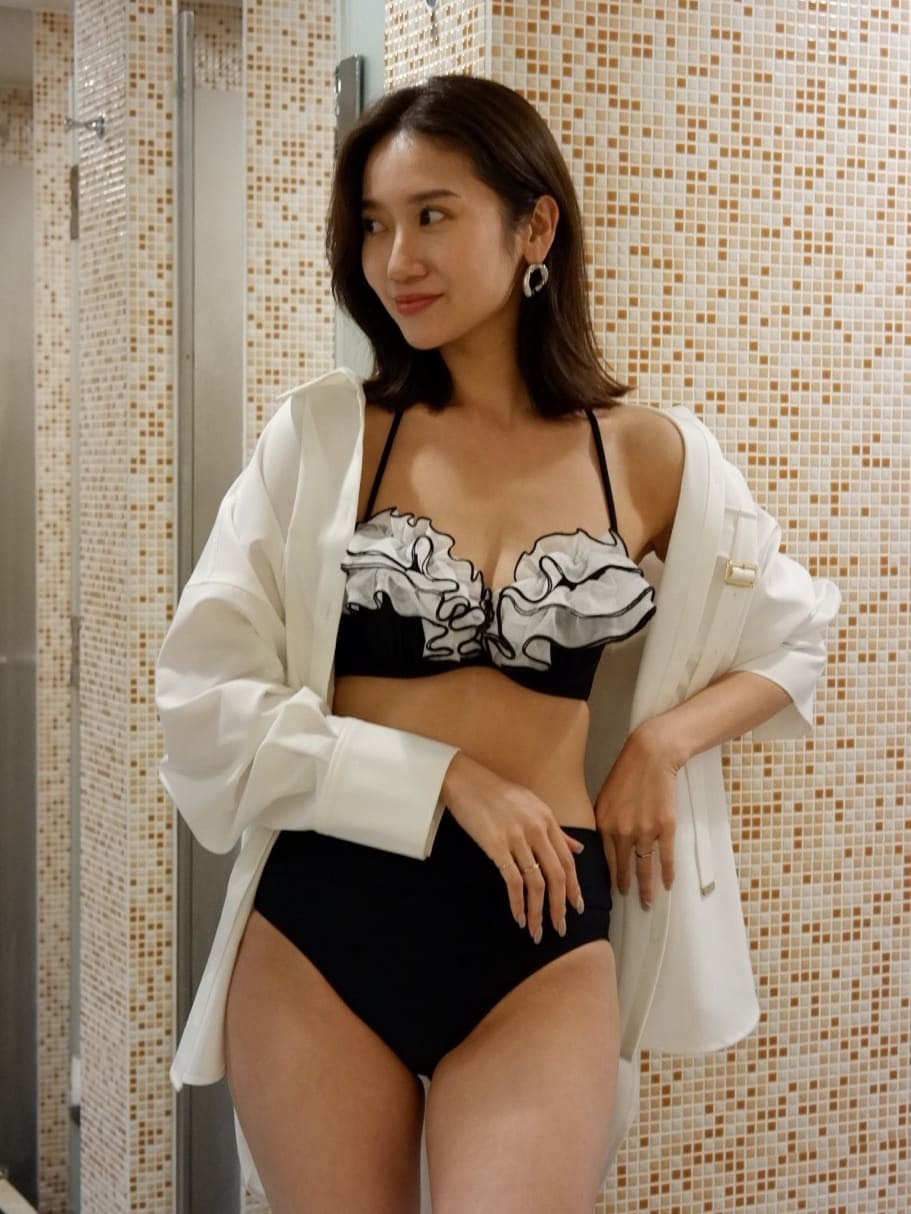 rienda | チュールフリルワイヤーカップビキニ | Rakuten Fashion(楽天