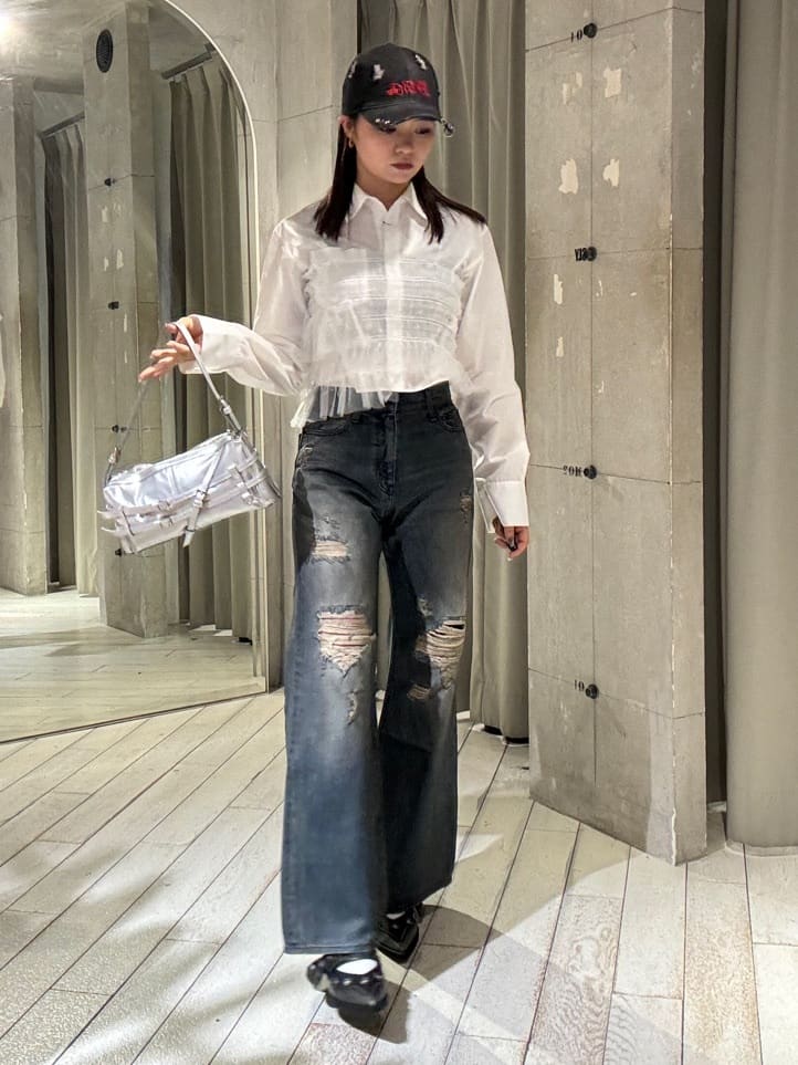 SLYのEYELET SLING パンプスを使ったコーディネート | Rakuten Fashion