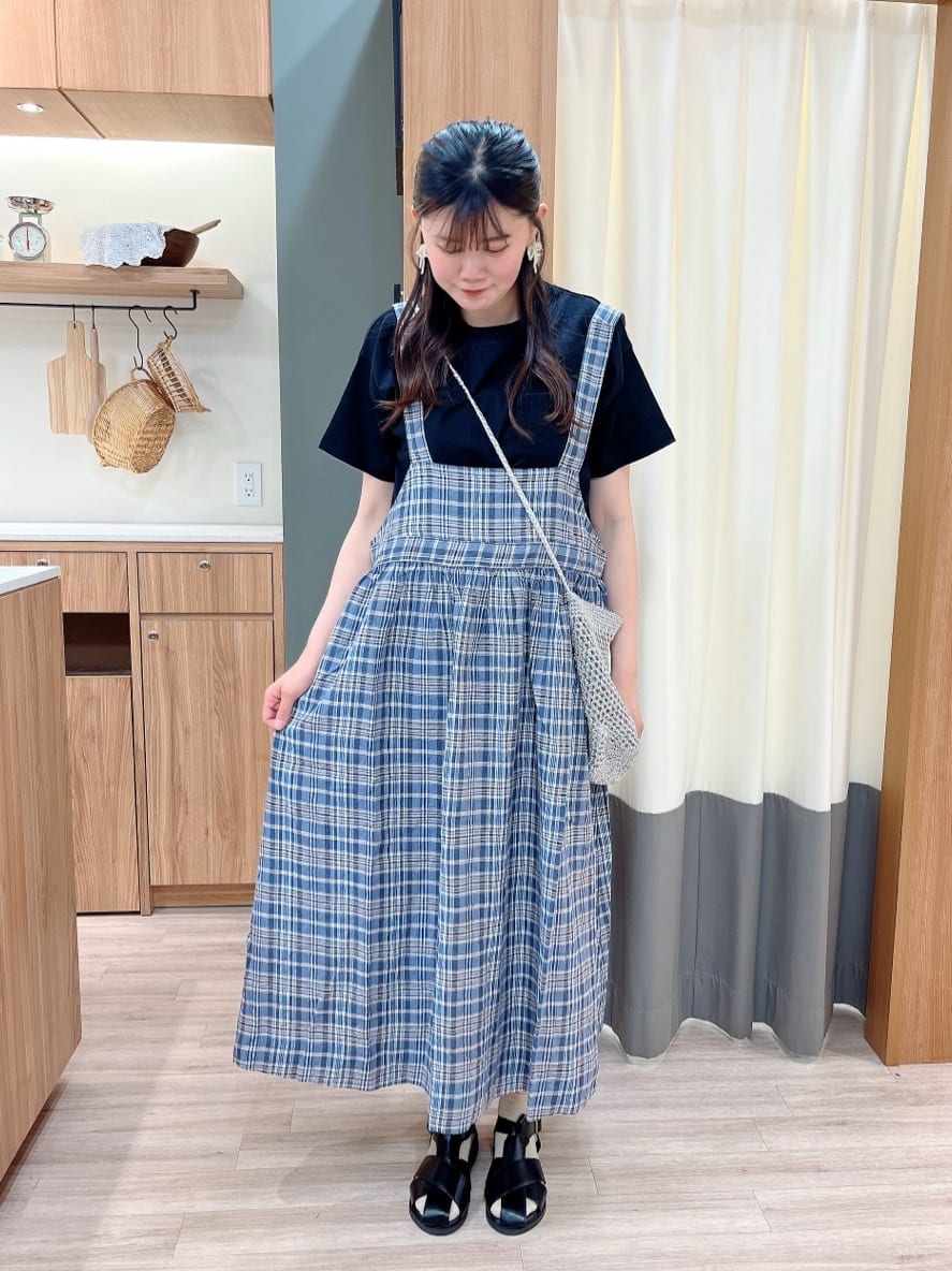 Samansa Mos2の【Cross*Linen】ジャンスカを使った