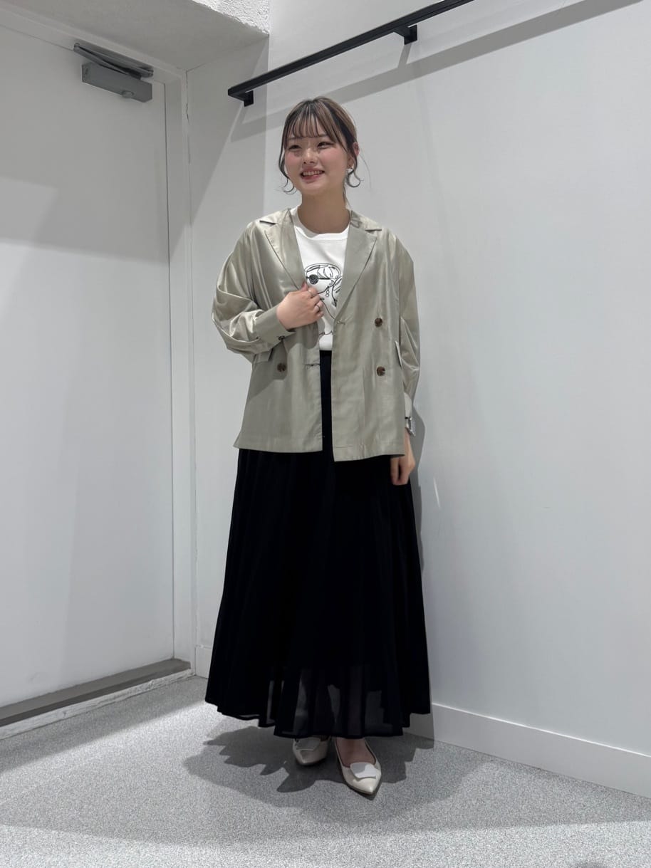 Vinのコットンボイルボリュームスカートを使ったコーディネートを紹介します。｜Rakuten Fashion(楽天ファッション／旧楽天ブランドアベニュー)5748335