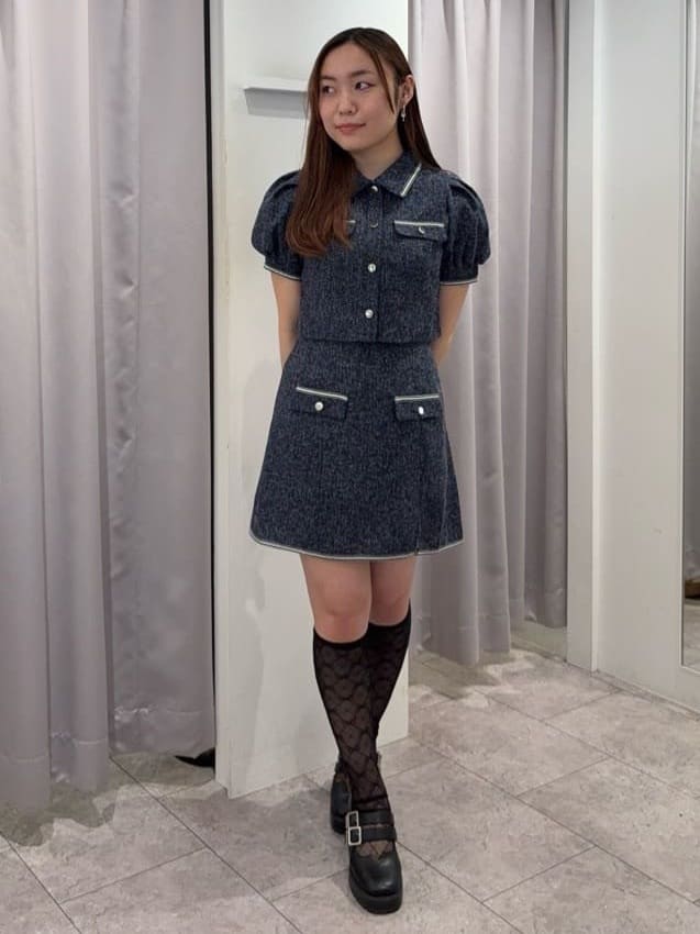 REDYAZELのサマーツイードカジュアルセットアップを使ったコーディネートを紹介します。｜Rakuten Fashion(楽天ファッション／旧楽天ブランドアベニュー)5749893