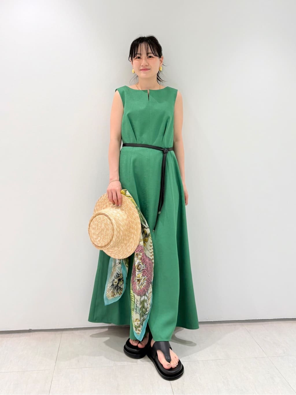 allureville | リネンライクオックスノースリワンピース | Rakuten