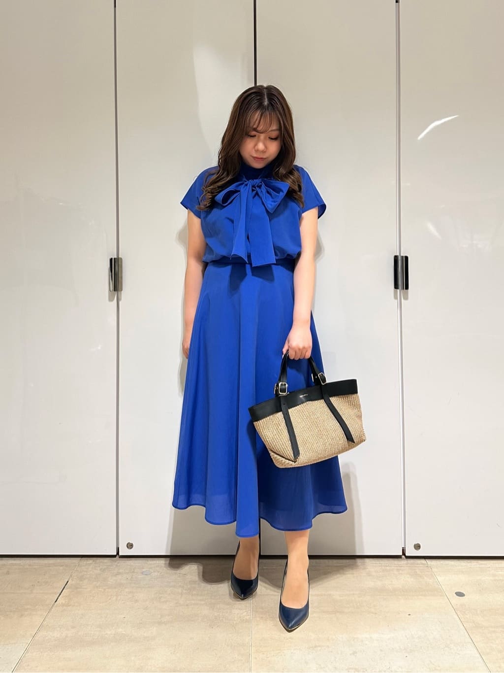 Viaggio Bluのドライシアーシャンブレーブラウス≪洗濯機で洗える≫を使ったコーディネートを紹介します。｜Rakuten Fashion(楽天ファッション／旧楽天ブランドアベニュー)5762742