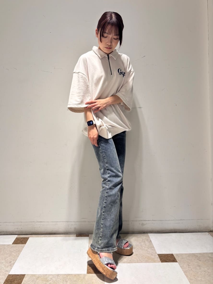 ESPERANZAのグリッター*クリアベルト 厚底コルクサンダルを使ったコーディネートを紹介します。｜Rakuten Fashion(楽天ファッション／旧楽天ブランドアベニュー)5769008