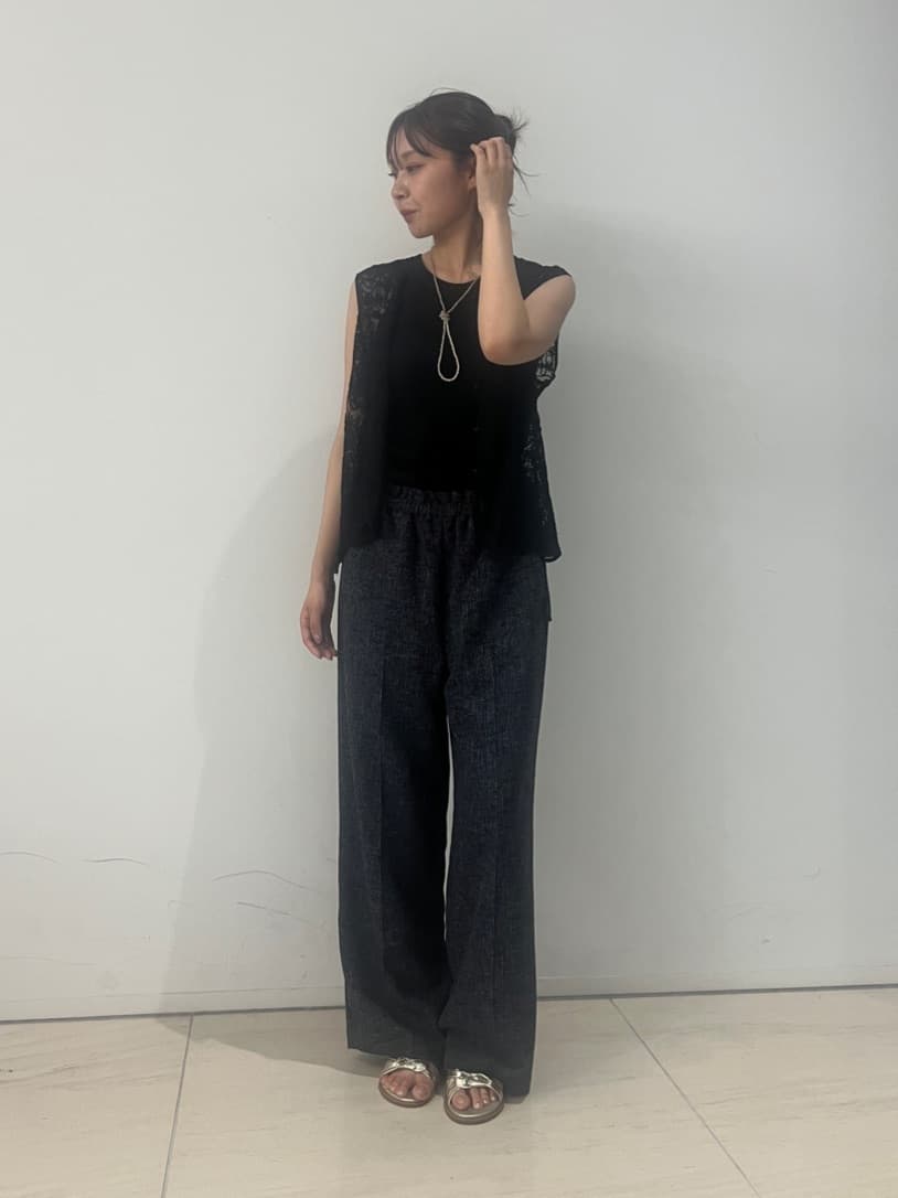 Vinのコードレースメッシュジレを使ったコーディネートを紹介します。｜Rakuten Fashion(楽天ファッション／旧楽天ブランドアベニュー)5774148